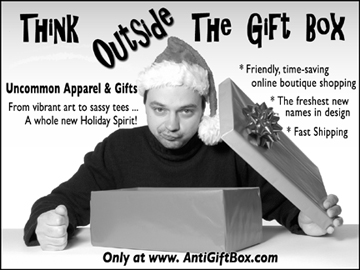 holiday gift shopping at the AntiGiftBox.com